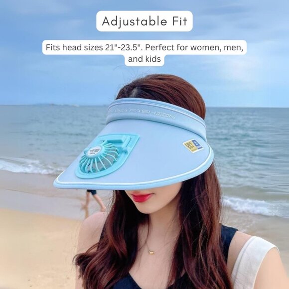 Sun Visor Hats with Fan & Bubble Gun for Toddlers Combo Pack1 Combo Pack - Picture 4 of 11